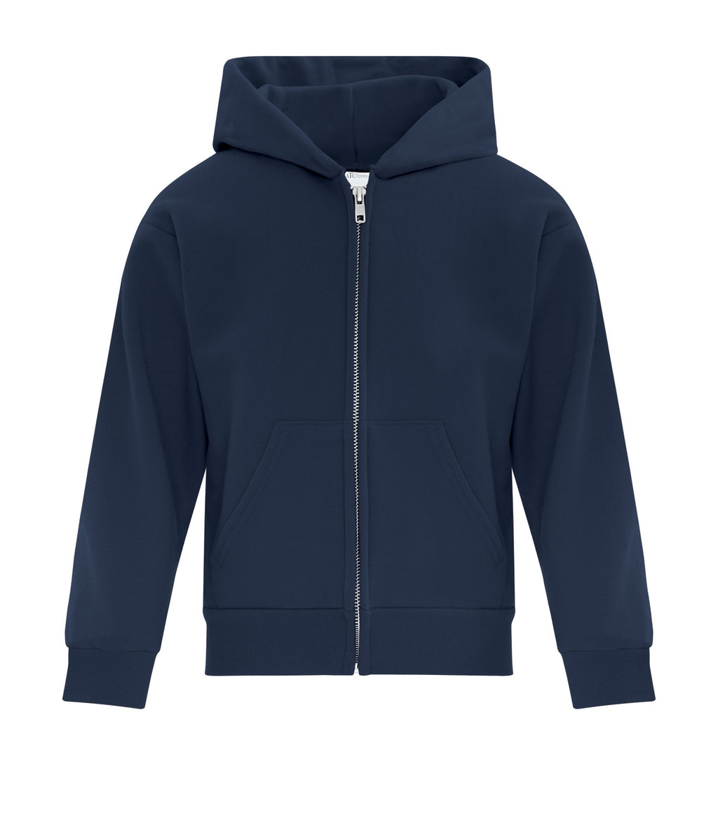 ATC Everyday Collection ATCY2600, Fleece Full Zip Youth Hoodie, Navy