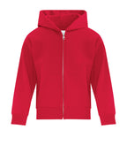 ATC Everyday Collection ATCY2600, Fleece Full Zip Youth Hoodie, Red