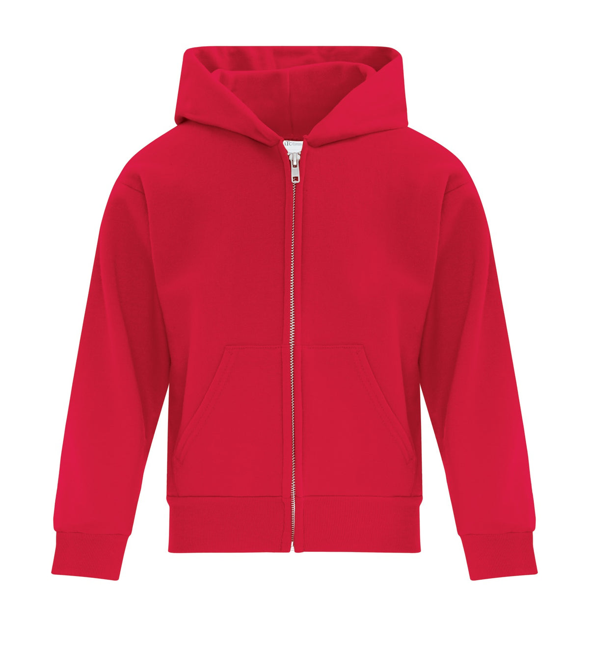 ATC Everyday Collection ATCY2600, Fleece Full Zip Youth Hoodie, Red
