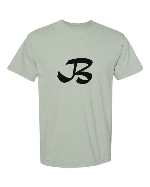 Alphabet B T-Shirt 9 inch calligraphy Black ink, Bay