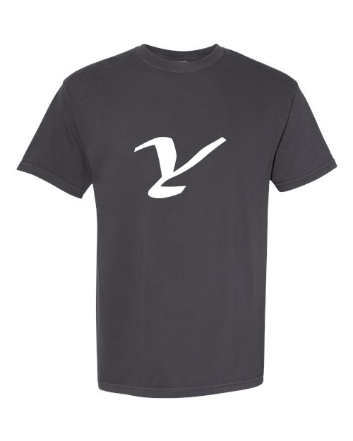 Alphabet Y T-Shirt 9 inch calligraphy White ink, Graphite