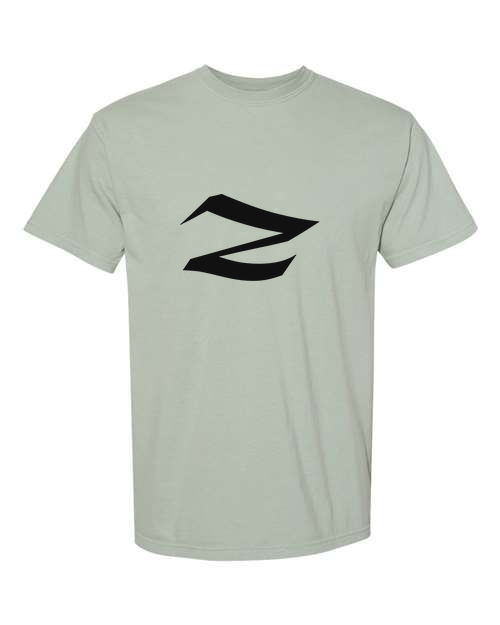 Alphabet Z T-Shirt 9 inch calligraphy Black ink, Bay
