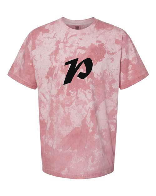 Alphabet P T-Shirt 9 inch calligraphy Black ink, Clay