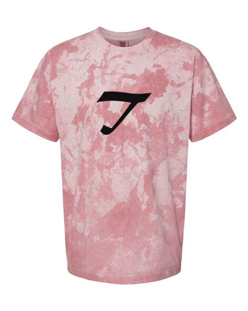 Alphabet T T-Shirt 9 inch calligraphy Black ink, Clay