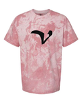 Alphabet V T-Shirt 9 inch calligraphy Black ink, Clay