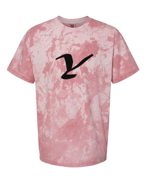 Alphabet Y T-Shirt 9 inch calligraphy Black ink, Clay