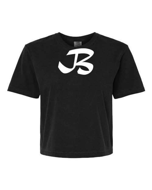 Alphabet B T-Shirt 9 inch calligraphy White ink, Black