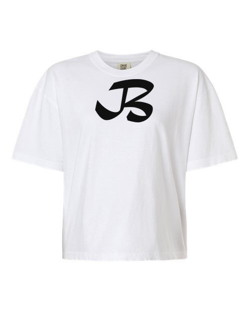 Alphabet B T-Shirt 9 inch calligraphy Black ink, White