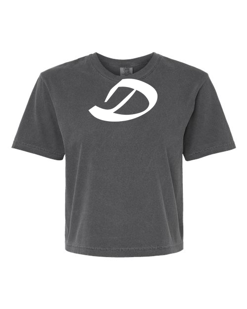 Alphabet D T-Shirt 9 inch calligraphy White ink, Pepper
