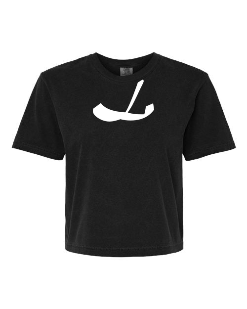Alphabet L T-Shirt 9 inch calligraphy White ink, Black