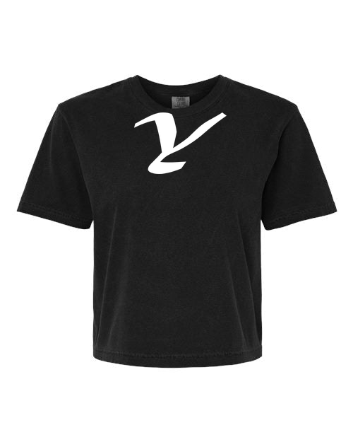 Alphabet Y T-Shirt 9 inch calligraphy White ink, Black