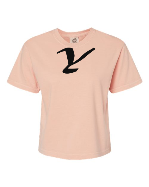 Alphabet Y T-Shirt 9 inch calligraphy Black ink, Peachy