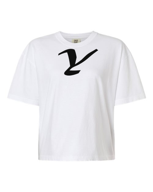 Alphabet Y T-Shirt 9 inch calligraphy Black ink, White
