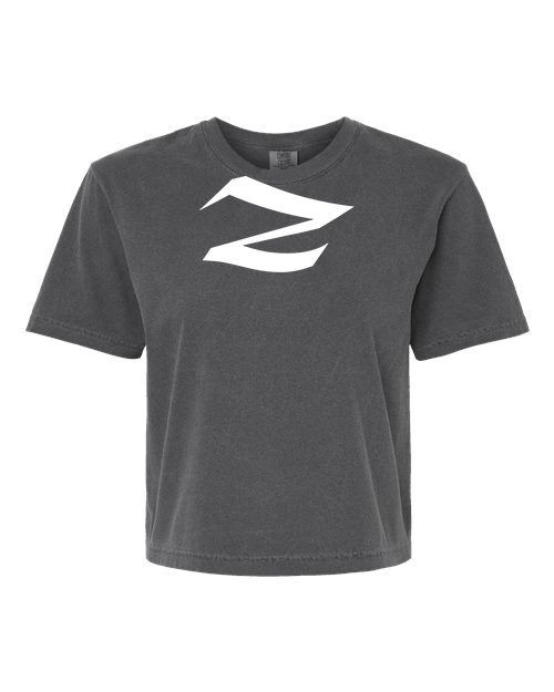 Alphabet Z T-Shirt 9 inch calligraphy White ink, Pepper