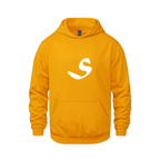 Alphabet S Hoodie 9 inch calligraphy White ink, Gold