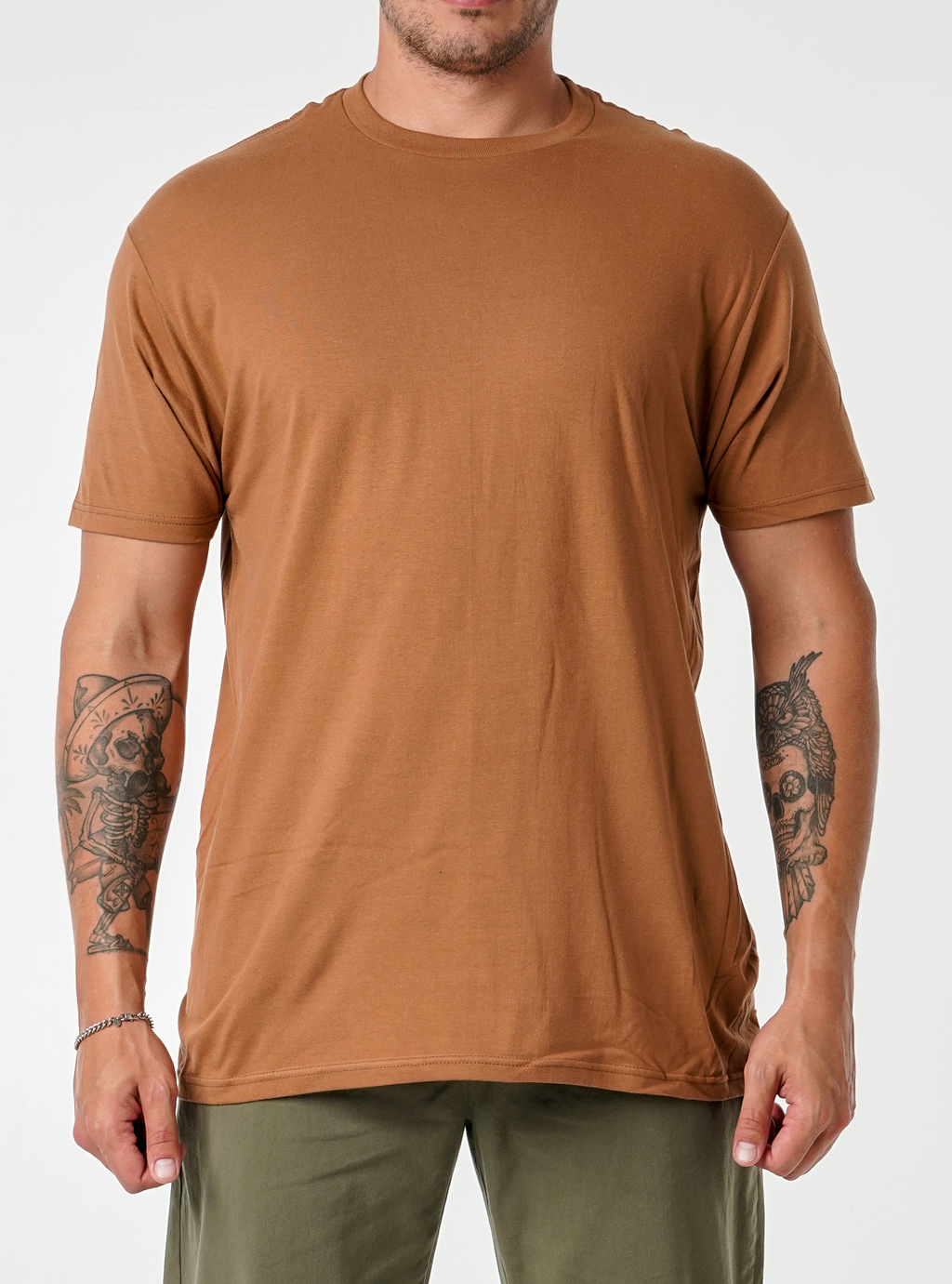 OPTIMA 47151-P1, 47151 - Men's Premium Tee (colors A-c), Brown Sugar