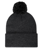 ATC Everyday Collection C1202, Pom Pom Cuff Toque, Black Heather*