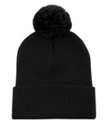 ATC Everyday Collection C1202, Pom Pom Cuff Toque, Black