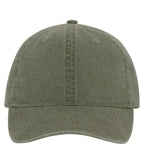 ATC C1321, Pigment Dyed Cap, Military Green
