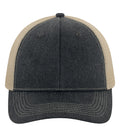 ATC C1322, Pigment Dyed Trucker Cap, Black/Crème