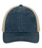 ATC C1322, Pigment Dyed Trucker Cap, Navy/Crème