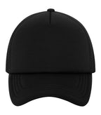 ATC C1327, 5-panel Foam Trucker Cap, Black/Black