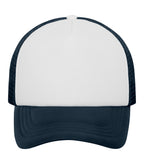 ATC C1327, 5-panel Foam Trucker Cap, White/Navy