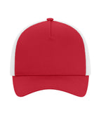 ATC Everyday Collection C1342, Cotton Twill 5-panel Trucker Cap, Red/White