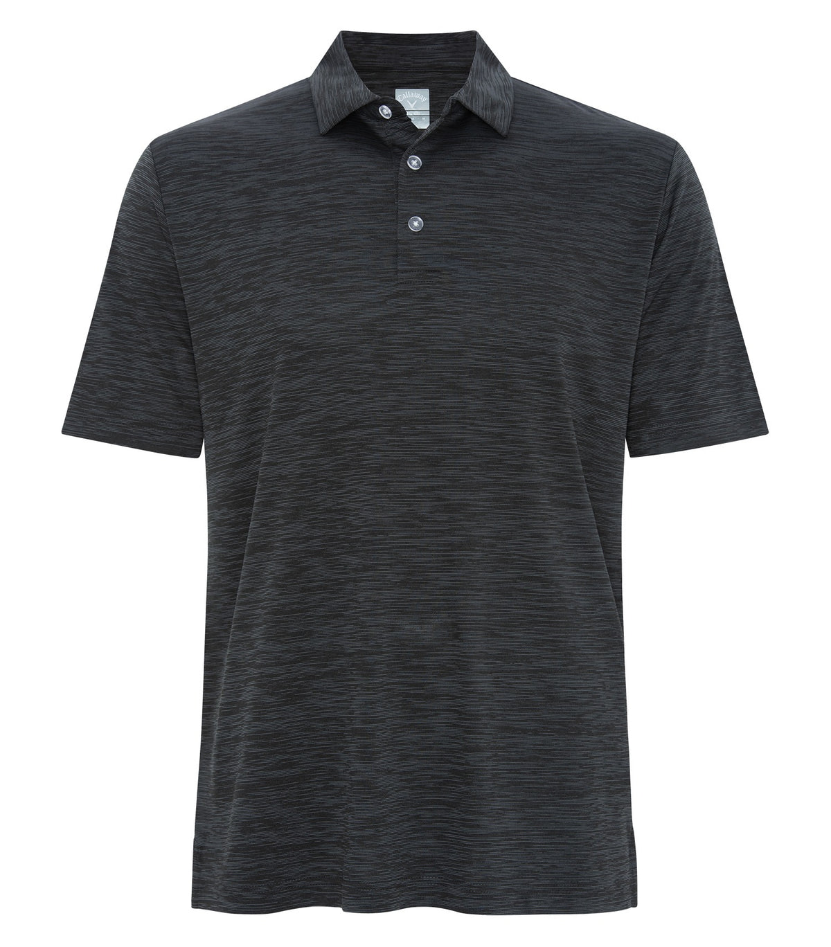 Callaway CGM737, Broken Stripe Texture Polo, Black