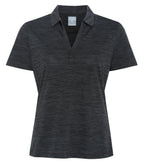 Callaway CGW751, Broken Stripe Texture Ladies' Polo, Black