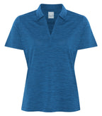 Callaway CGW751, Broken Stripe Texture Ladies' Polo, Blueberry Pancake