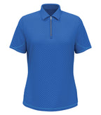 Callaway CGW792, All-over Stitched Chev Ladies’ Polo, Lapis Blue