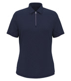 Callaway CGW792, All-over Stitched Chev Ladies’ Polo, Peacoat Navy