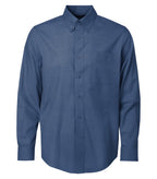 Coal Harbour D6004, Textured Crosshatch Woven Shirt, Deep Blue