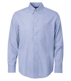 Coal Harbour D6004, Textured Crosshatch Woven Shirt, Oxford Blue