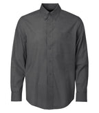 Coal Harbour D6004, Textured Crosshatch Woven Shirt, Soft Black