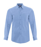 Coal Harbour D6013, Everyday Long Sleeve Woven Shirt, Blue Lake