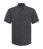 Coal Harbour D6021, Everyday Short Sleeve Woven Shirt, Iron Grey