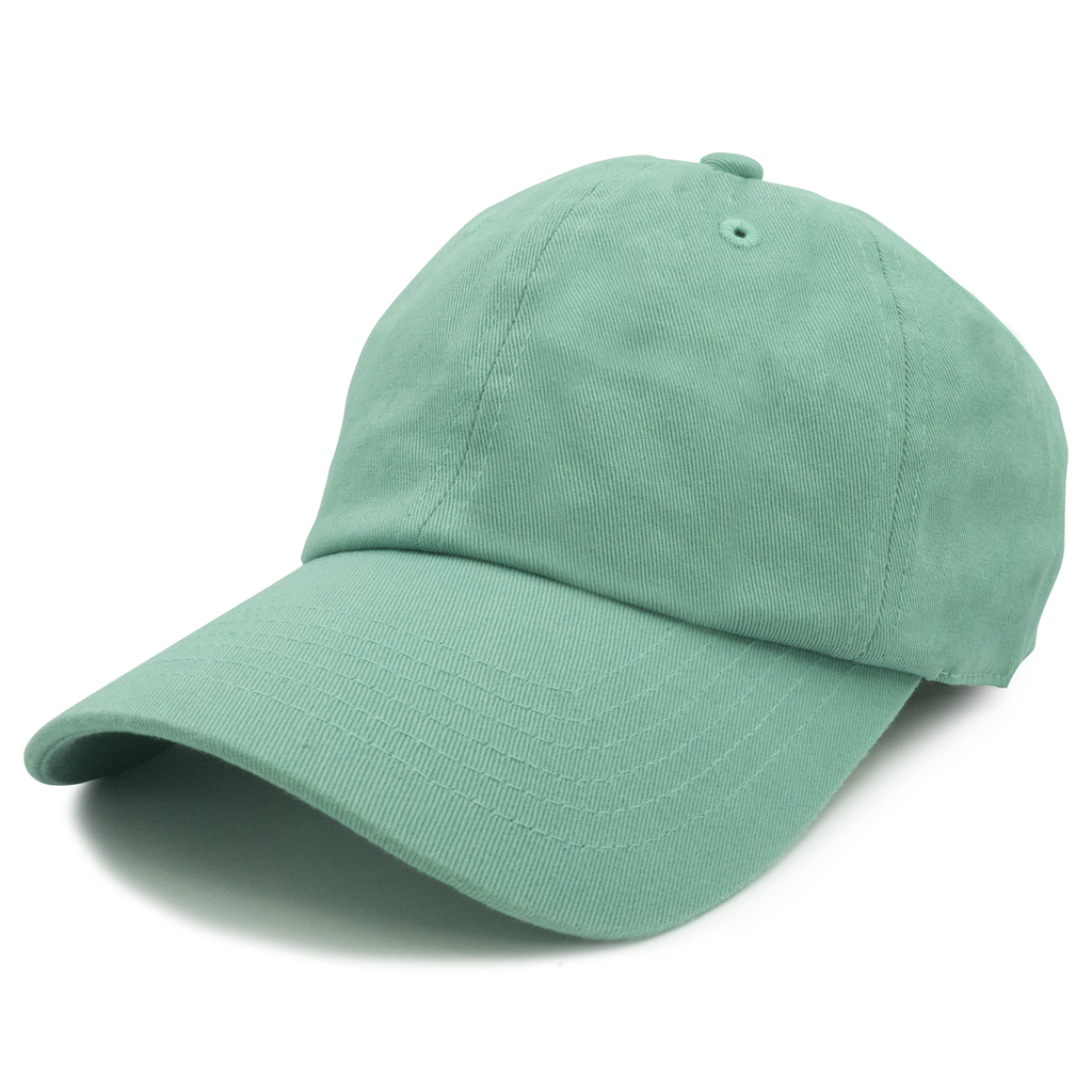 NISSI CAPS GN-1004, - Washed Cotton Dad Cap, Dark Mint
