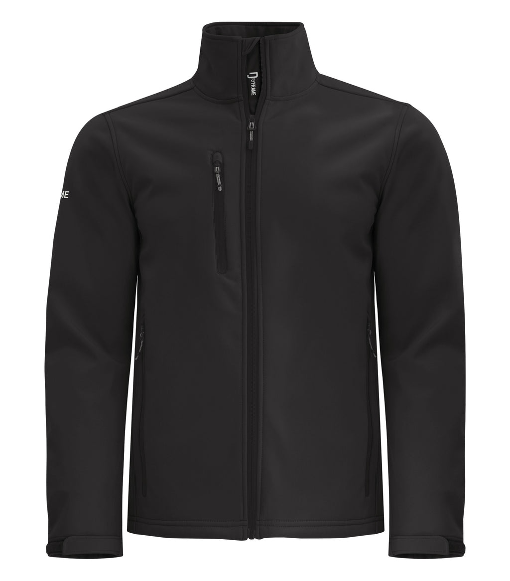 DryFrame DF7662, Strata Tech Water Repellent Soft Shell Jacket, Black