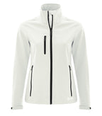 DryFrame DF7662L, Strata Tech Water Repellent Soft Shell Ladies' Jacket, Glacier Grey
