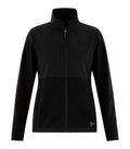 DryFrame DF7670L, Huron Fleece Tech Ladies' Jacket, Black/Black