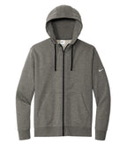 Nike DR1513, Club Fleece Sleeve Swoosh Full Zip Hoodie, Charcoal Heather