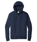 Nike DR1513, Club Fleece Sleeve Swoosh Full Zip Hoodie, Midnight Navy