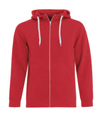 ATC ESACTIVE F2018, Core Full Zip Hoodie, True Red