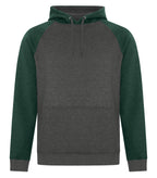 ATC ESACTIVE F2044, Vintage Two Tone Hoodie, Forest Heather/Charcoal Heather
