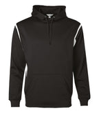 ATC F2201, Ptech Fleece Varcity Hoodie, Black/White