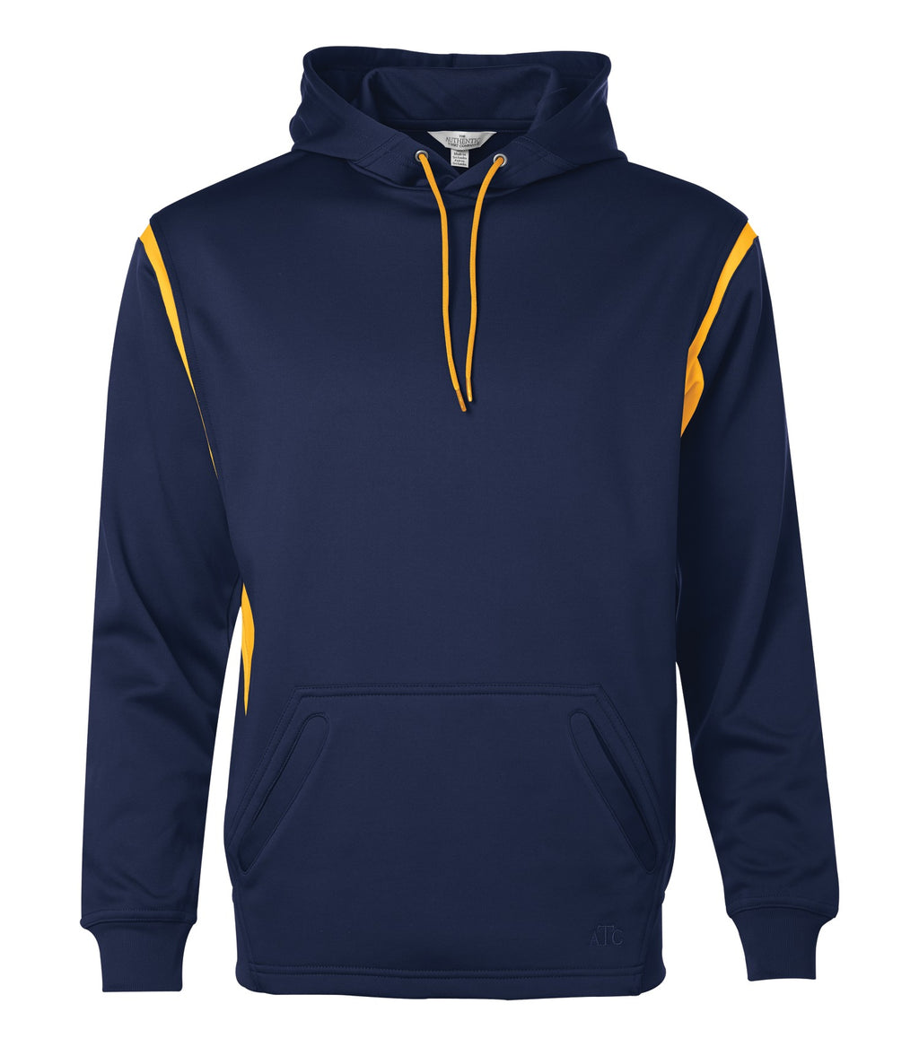 ATC F2201, Ptech Fleece Varcity Hoodie, True Navy/Gold