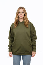 Milltex Sportswear 1017W, Women’s Oversized Hoodie | Heavyweight Fleece, Olive green