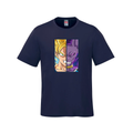 Clash of Gods Split-Face Youth Graphic T-Shirt